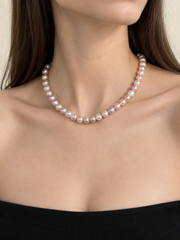 Multi-Color Freshwater Pearl Necklace, S925 Sterling Silver Adjustable Chain, Colorful Baroque Pearls, Elegant Jewelry for Women, Gift for Her.